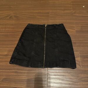 BDG Urban Outfitters Black Mini Skirt with Front Zipper